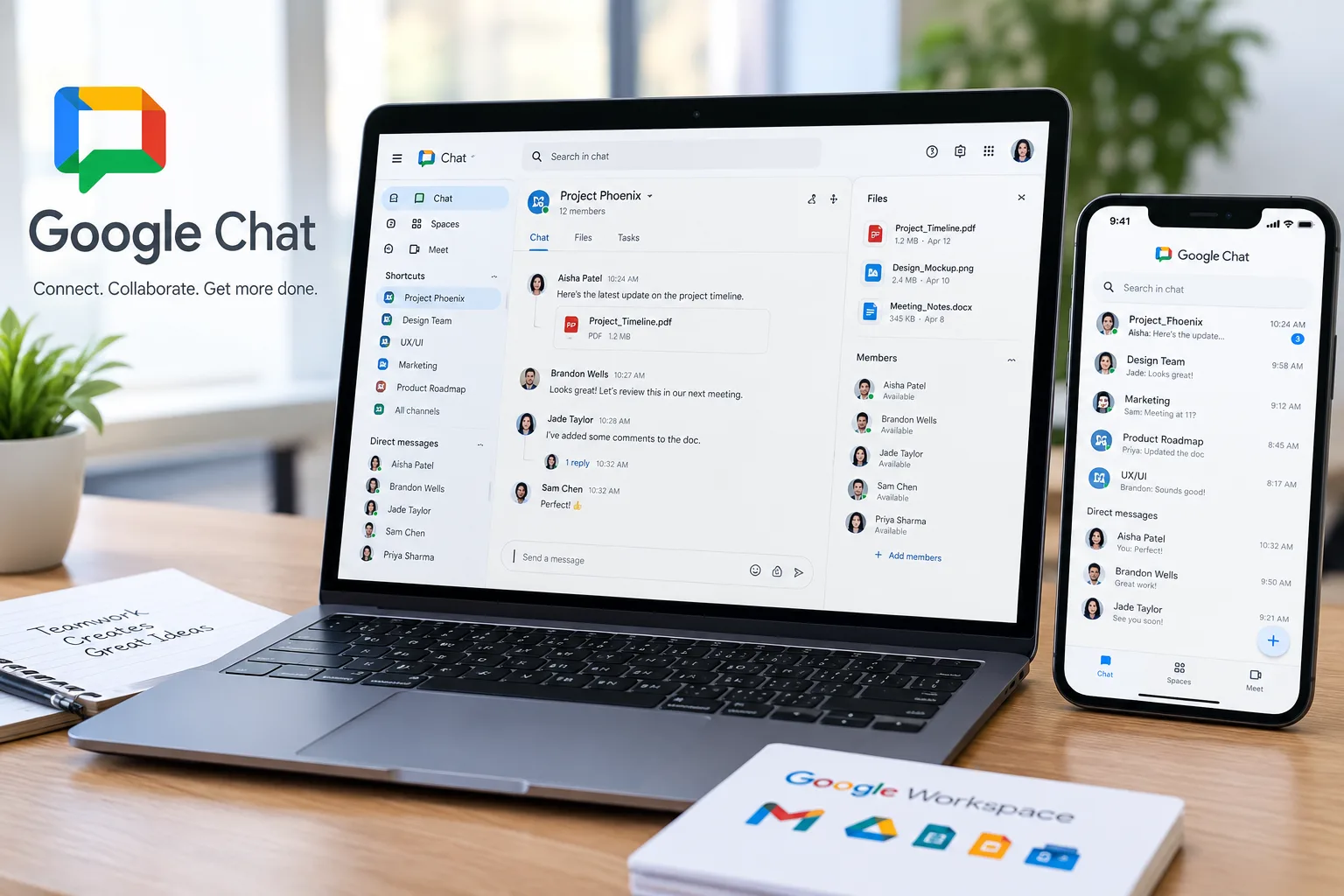 Google Chat App interface preview